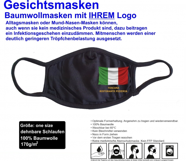 PD 2021 Schutzmaske mit IHREM Logo