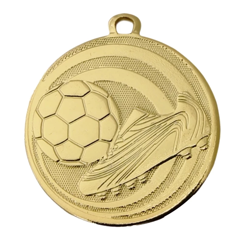 Goldene Medaille Fußball mit Schuh