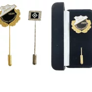 Anstecknadeln und ein Etui