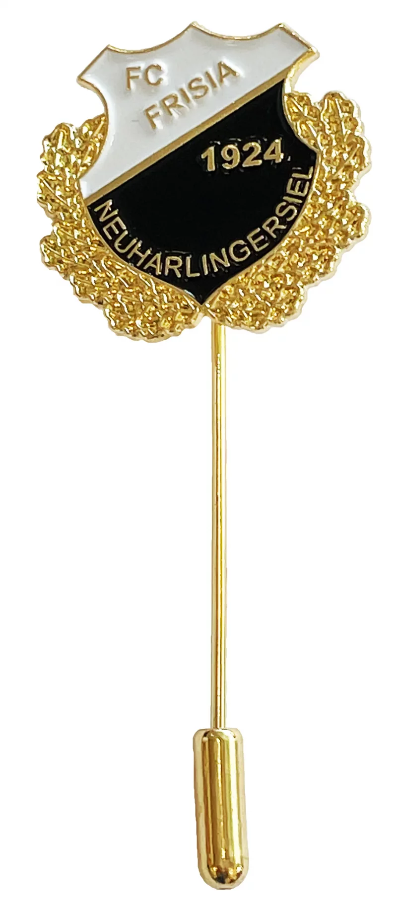 Anstecknadel in gold mit Vereinslogo