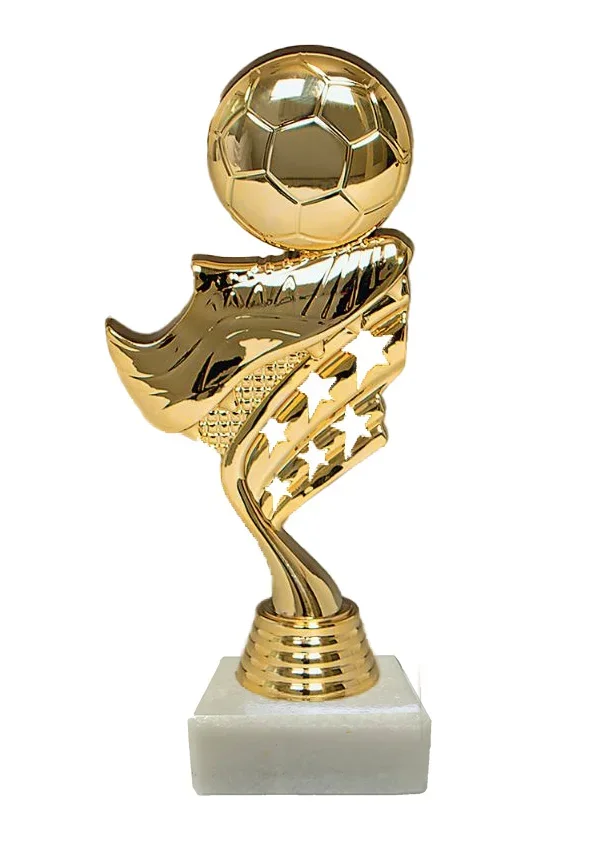 Figur Kunststoff Ball, PD P 6640 Moderne Fußballfigur Gold