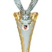 Fußball Pokal, Trophäe Fußball Silber