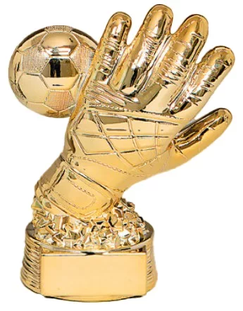 Figur Resin Torwart gold