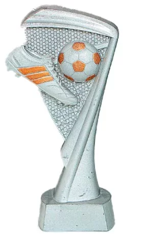 Trophäe Resin Fußball/Schuh gold silber