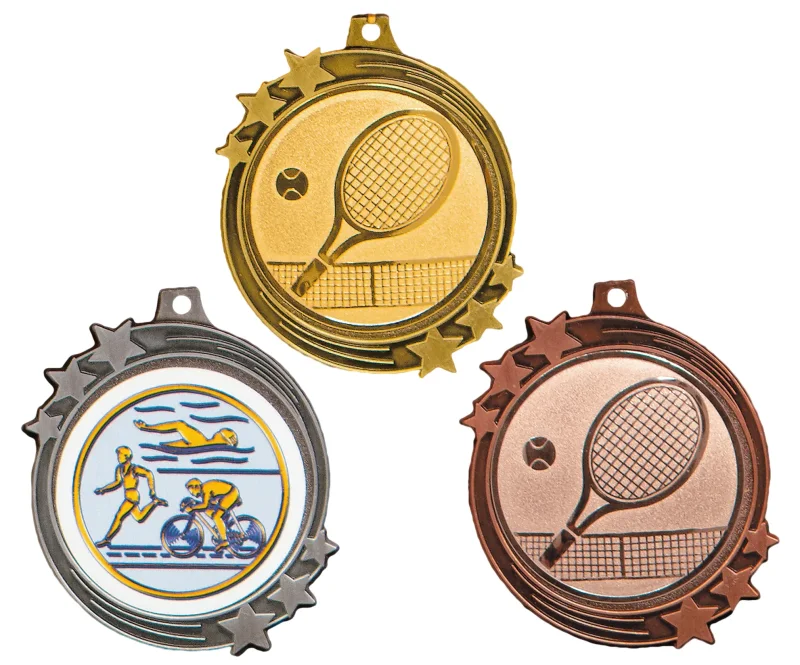 Medaille Ø 70 mm gold silber bronze