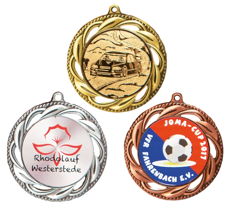 Medaille Gold Silber Bronze neutral