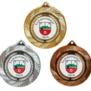 Medaille Ø 70 mm gold silber bronze