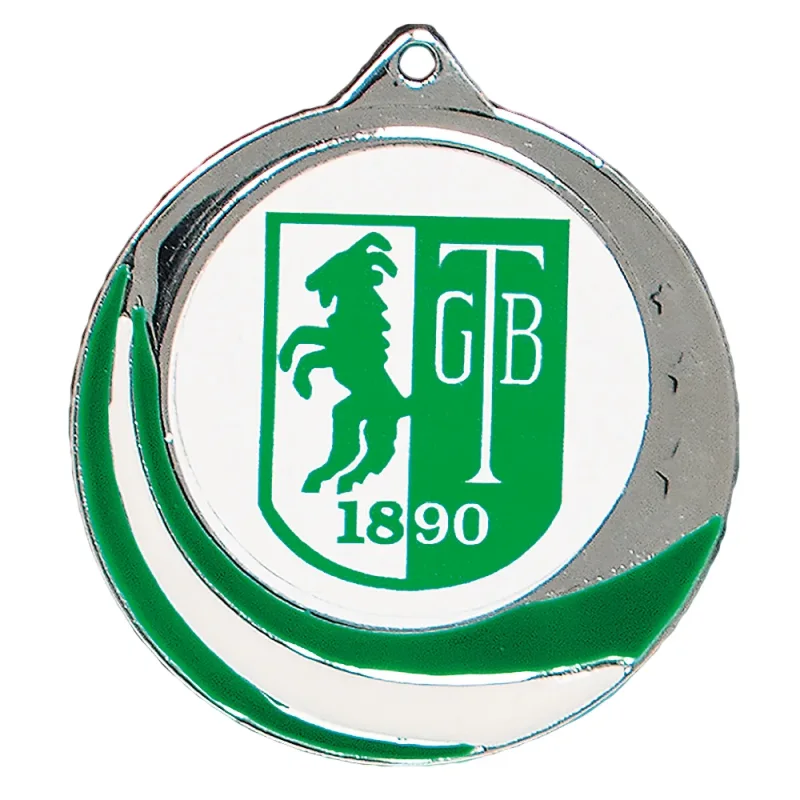 Medaille Silber Grün