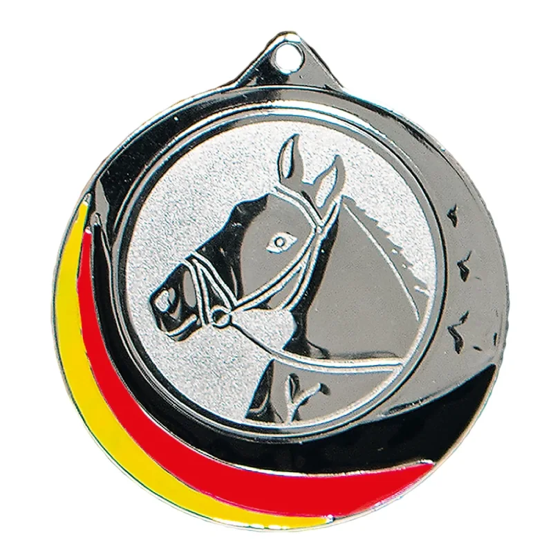 Medaille Silber Rot Gelb Schwarz