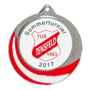 Medaille Silber Rot