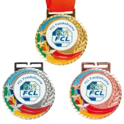 Medaille Gold Silber Bronze Bunt Farbig