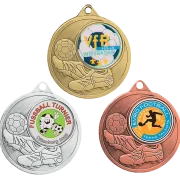 Medaille Fußball gold silber bronze