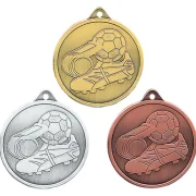 Fußball Medaille gold silber bronze