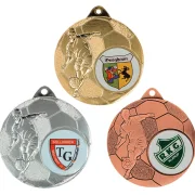 Medaille Fußball gold silber bronze