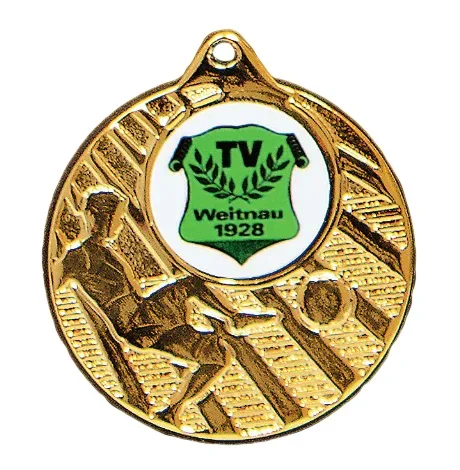 Medaille Fußball gold