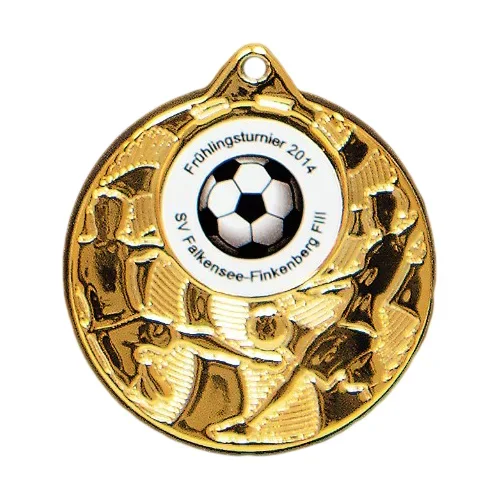 Medaille Fußball gold