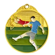 Fußball Medaille gold farbig