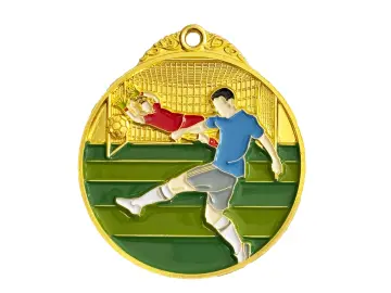 PD 9873 Farbige Medaille/Fußballspieler Ø 50 mm