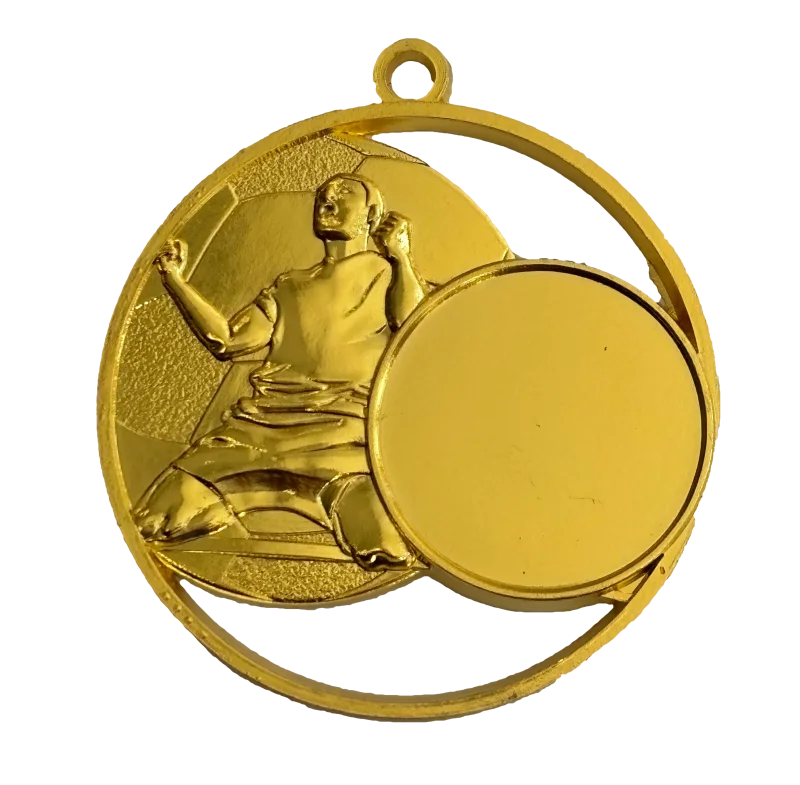Medaille Fußball gold Fußballspieler