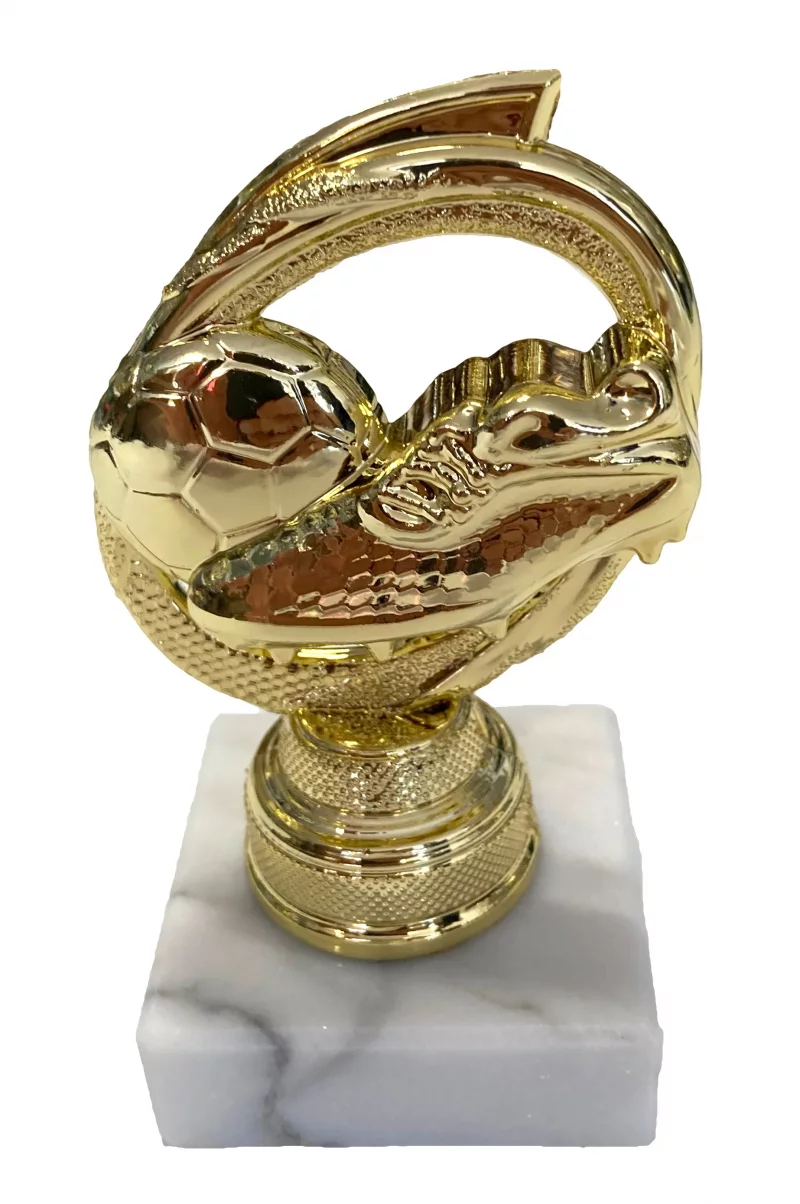 PD PO B304/G Figur Fußball mit Schuh Gold