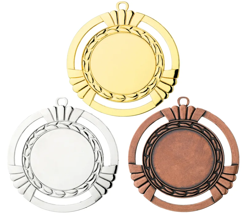 XXL Medaille in Gold, Silber und Bronze