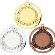XXL Medaille in Gold, Silber und Bronze