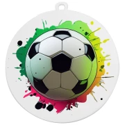 PD DU7001F Farbige Fußballmedaillen mit UV-Druck Ø 70mm
