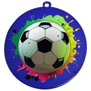 PD DU7001F Farbige Fußballmedaillen mit UV-Druck Ø 70mm