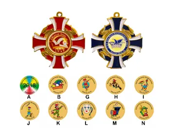 PD K001 Cross-shaped carnival medal