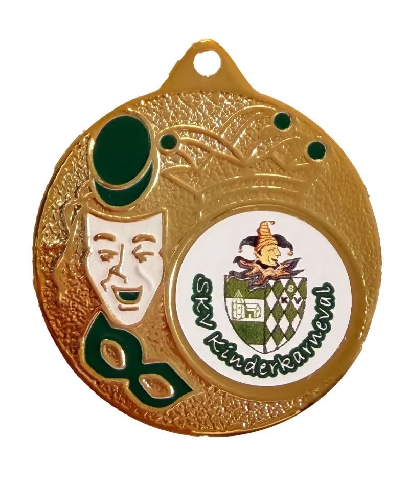 PD F020 Farbiger Karnevalsorden Maske