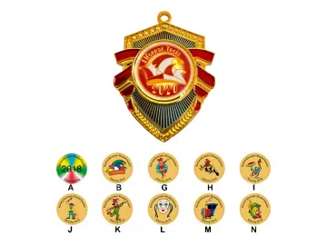 PD K006 Coat-of-arms-shaped carnival medal