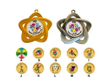 PD K007 Star-shaped carnival medal