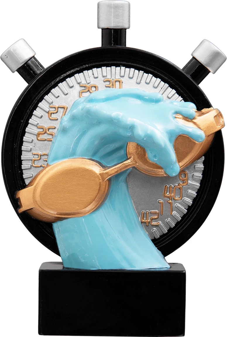 Trophäe Resin Schwimmen farbig