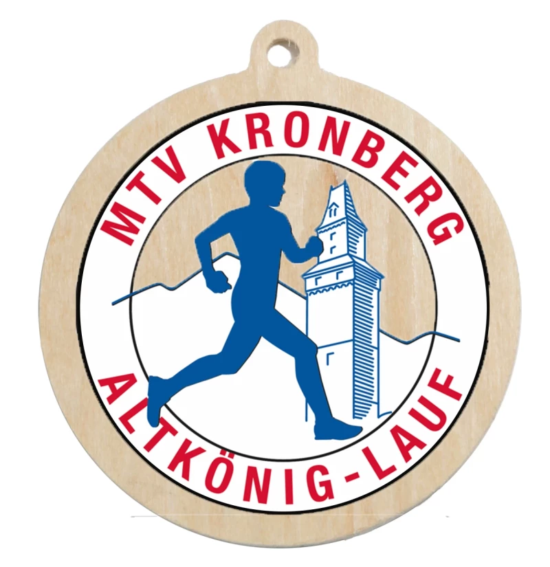 PD DH7002 Holz-Medaille mit UV-Druck