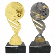 Figur Kunststoff Tennis in 3 Farben gold silber altsilber