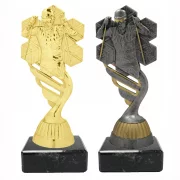 Figur Kunststoff Ski Langlauf in 3 Farben gold silber altsilber