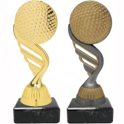 Figur Kunststoff Golf in 3 Farben gold silber altsilber