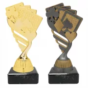 Figur Kunststoff Karten/Poker in 3 Farben gold silber altsilber