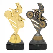 Figur Kunststoff Motocross 3 Farben gold silber bronze