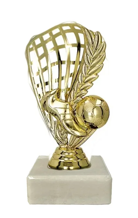 Figur Kunststoff Ball, PD P 6640 Moderne Fußballfigur Gold