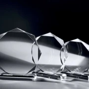 Acryl-Trophäe Glastrophäe, Glasständer neutral