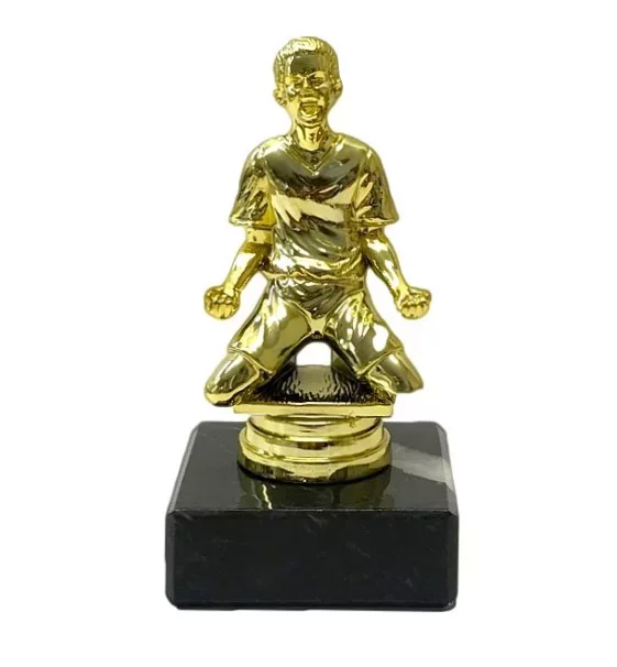Figur jubelnder Spieler Gold