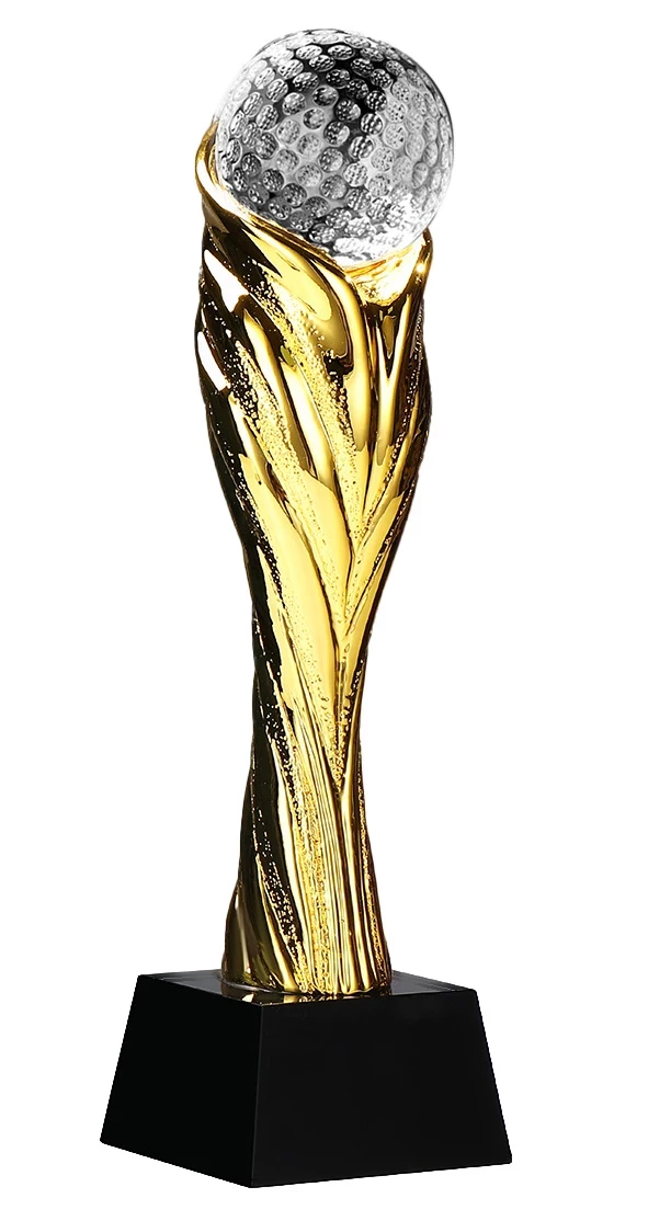 Trophäe Resin Golf gold