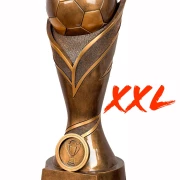 Pokal Resin Fußball gold 100 cm