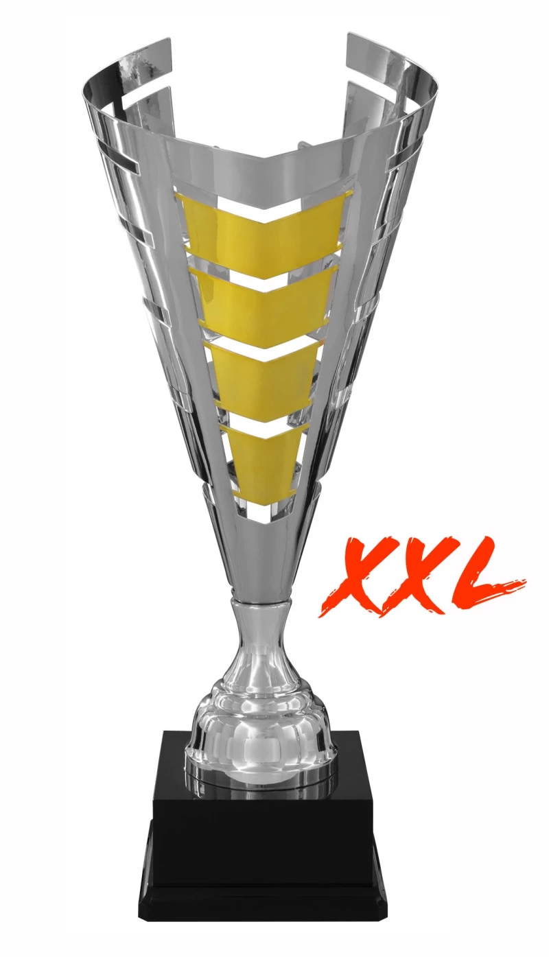 XXL Moderne Pokale Metall Silber Gold