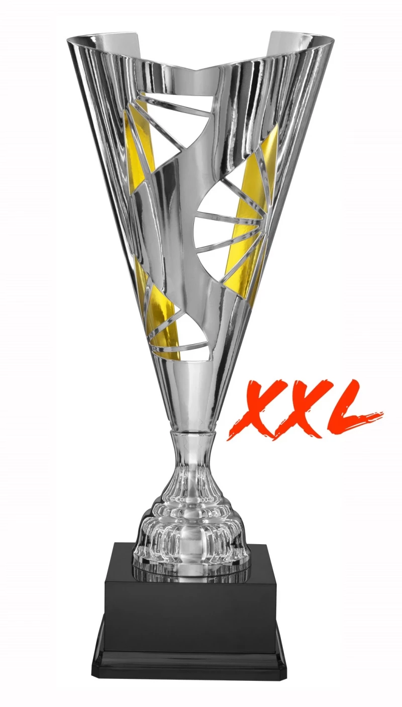 XXL Moderne Pokale Metall Silber Gold