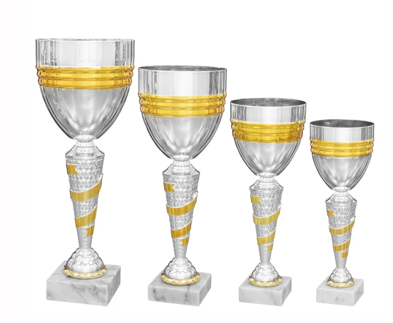 Klassische Pokale ohne Deckel gold silber