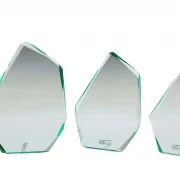 Glasständer Jade 12mm stark mit Metallstift in 3 Größen
