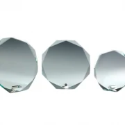 Glasständer JADE 12mm stark mit Metallstift in 3 Größen