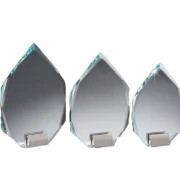 Glasständer JADE 12mm stark mit Metallsockel in 3 Größen